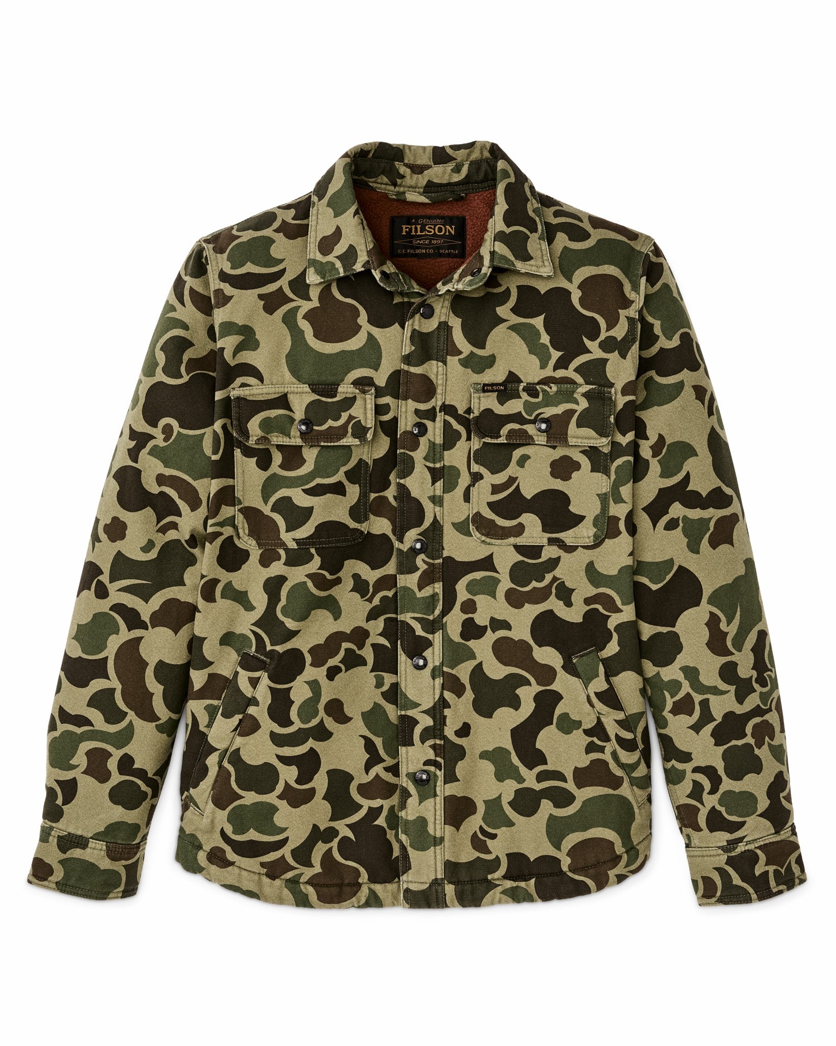 Filson Men Fleece Lined Jac-shirt - Tundra Shrub Camo