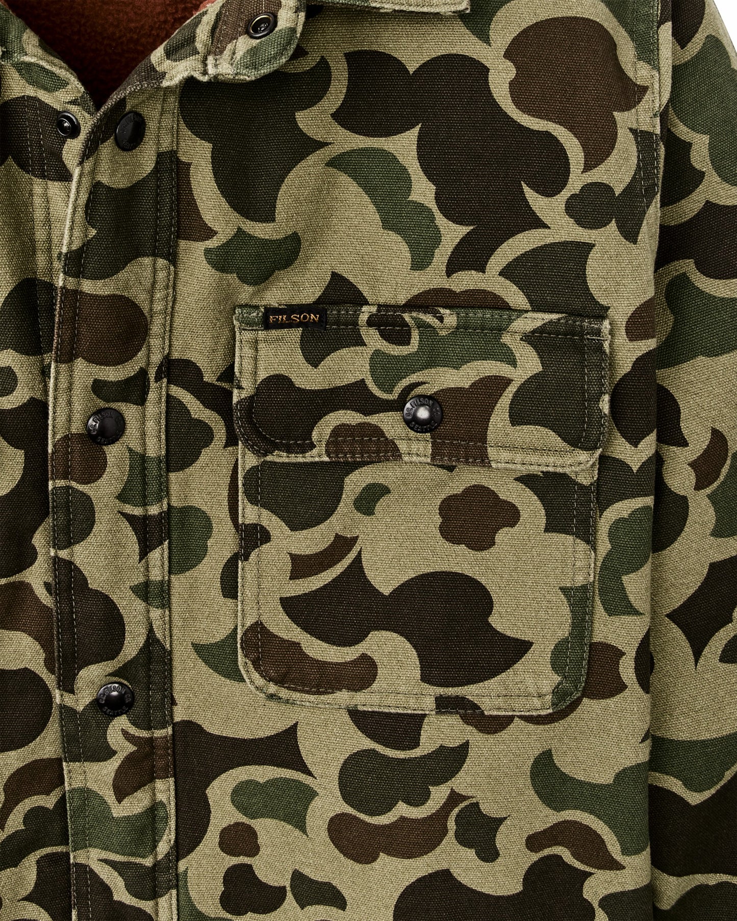 Filson Men Fleece Lined Jac-shirt - Tundra Shrub Camo