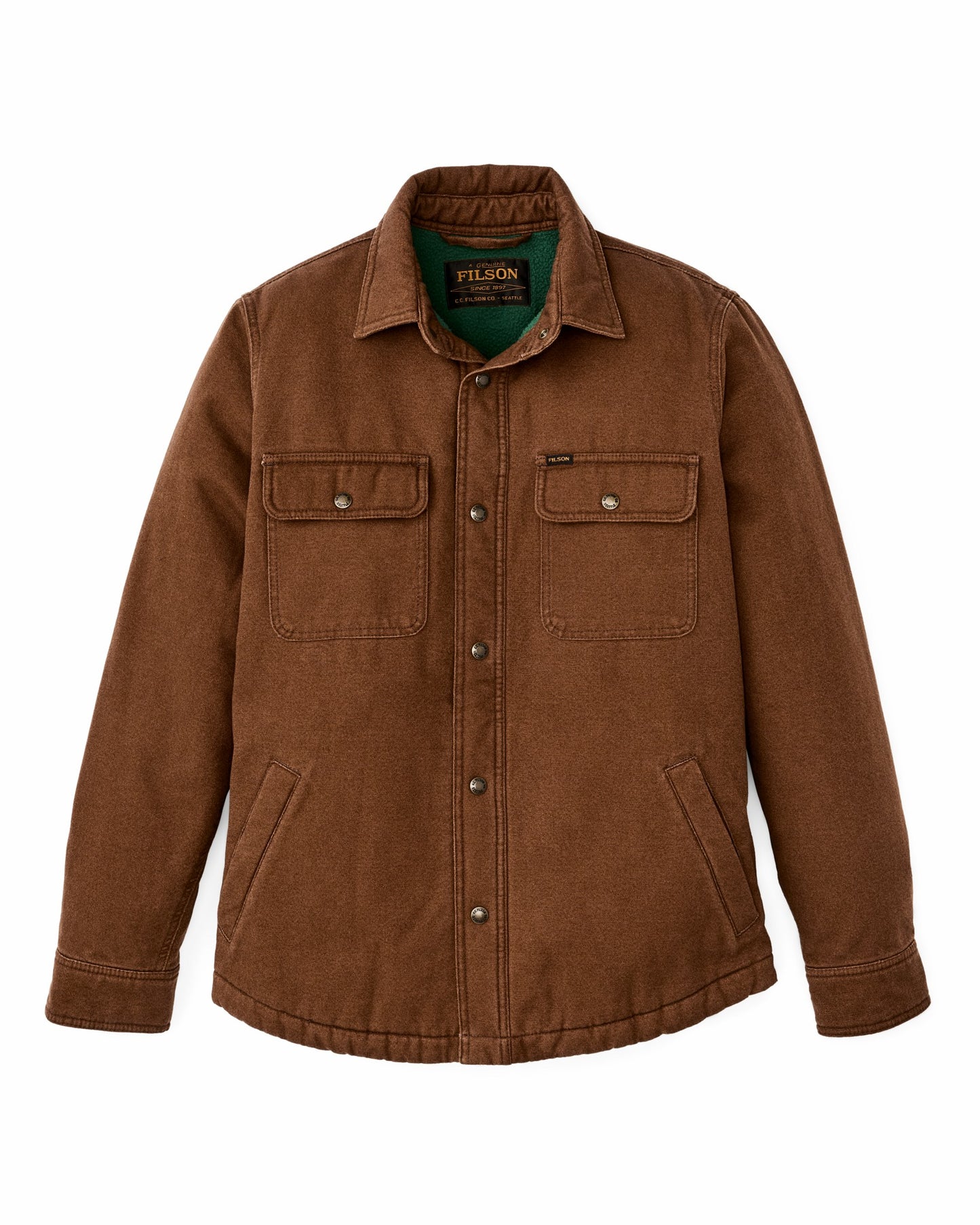 Filson Men Fleece Lined Jac-shirt - Brown
