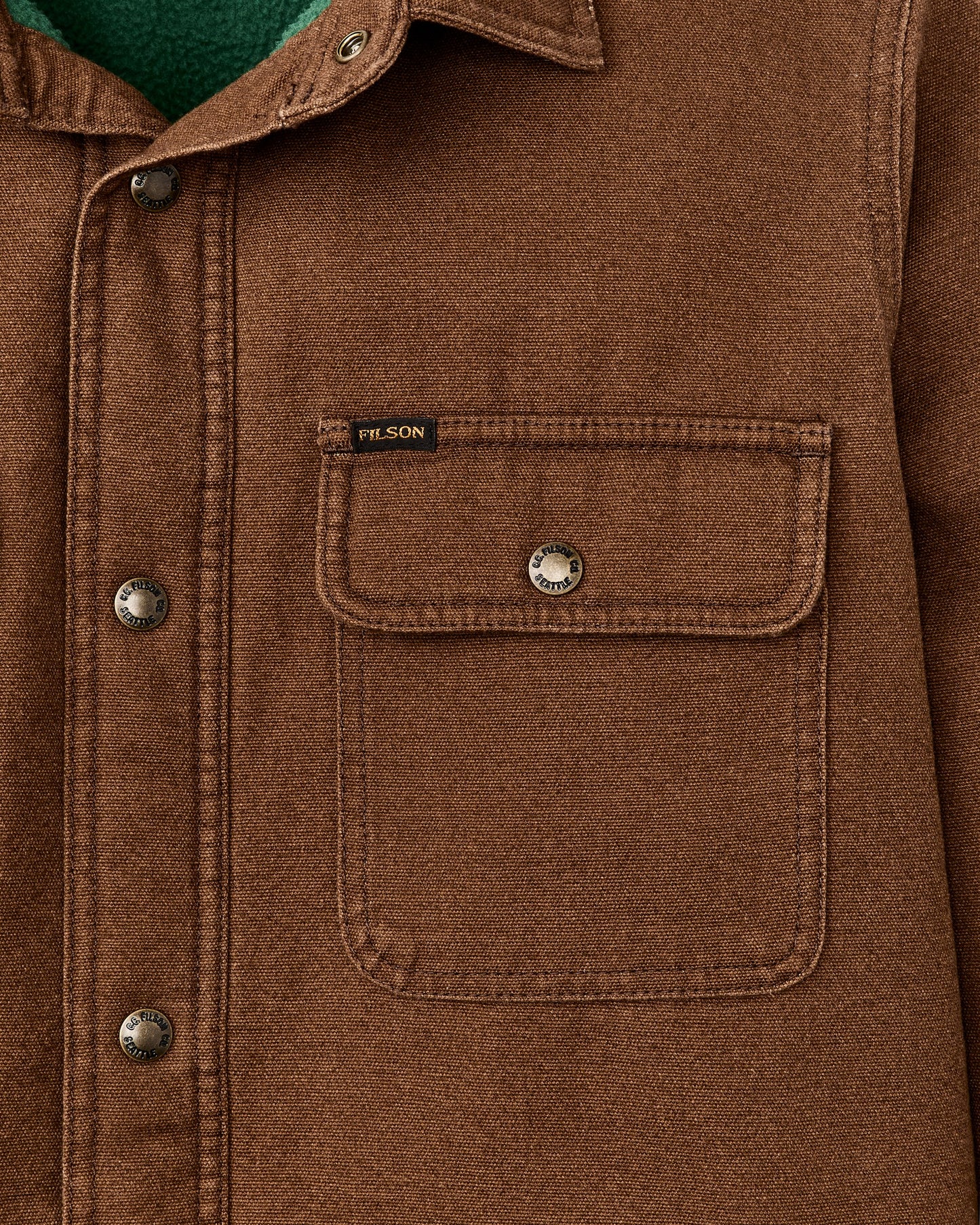 Filson Men Fleece Lined Jac-shirt - Brown
