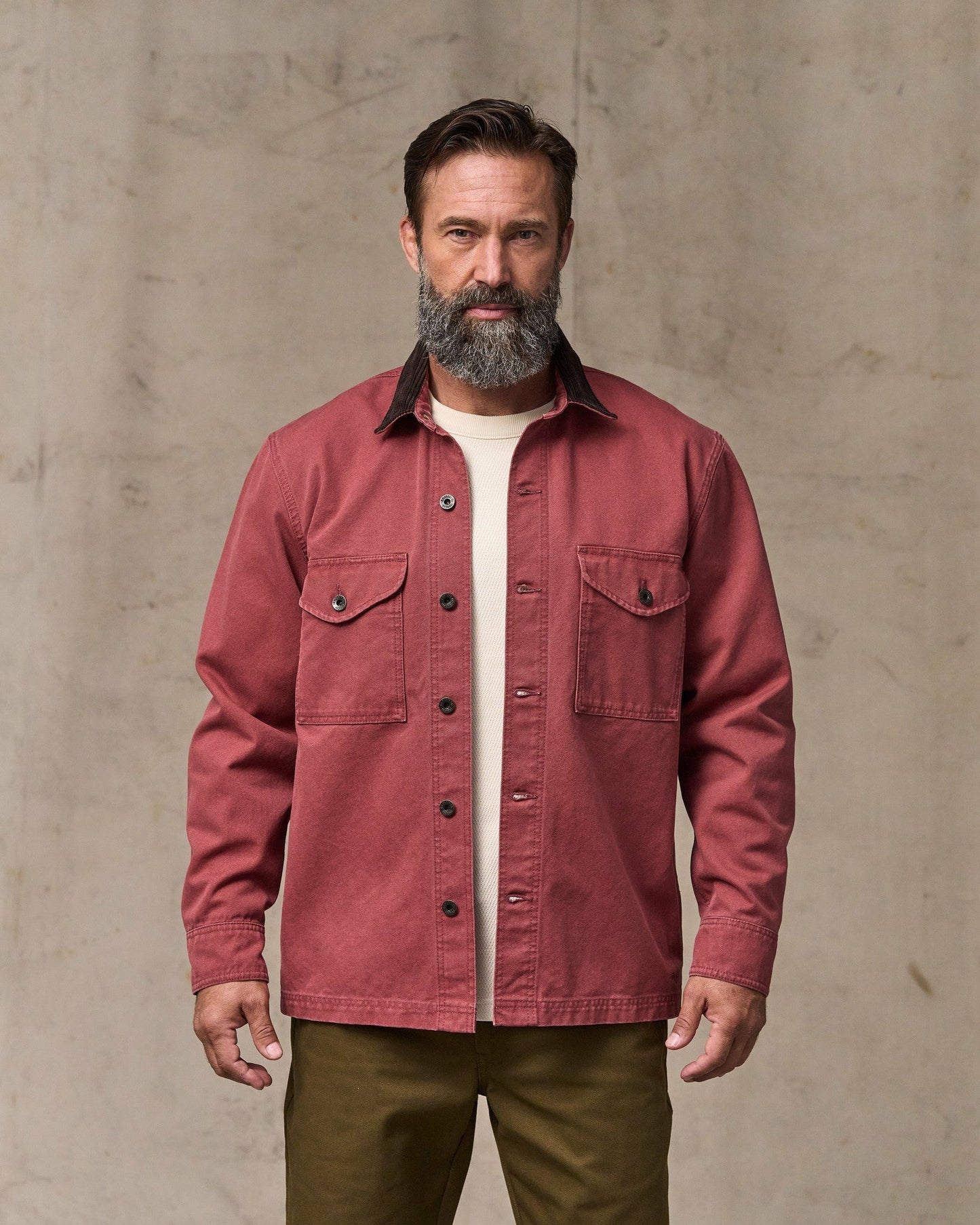 Filson Men Rustic Canvas Jac-shirt - Red Rock