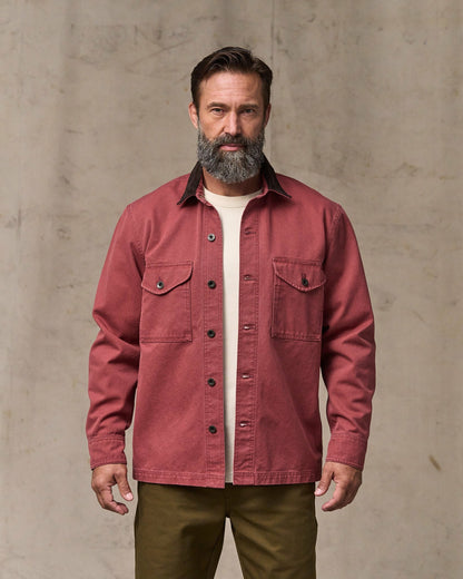 Filson Men Rustic Canvas Jac-shirt - Red Rock