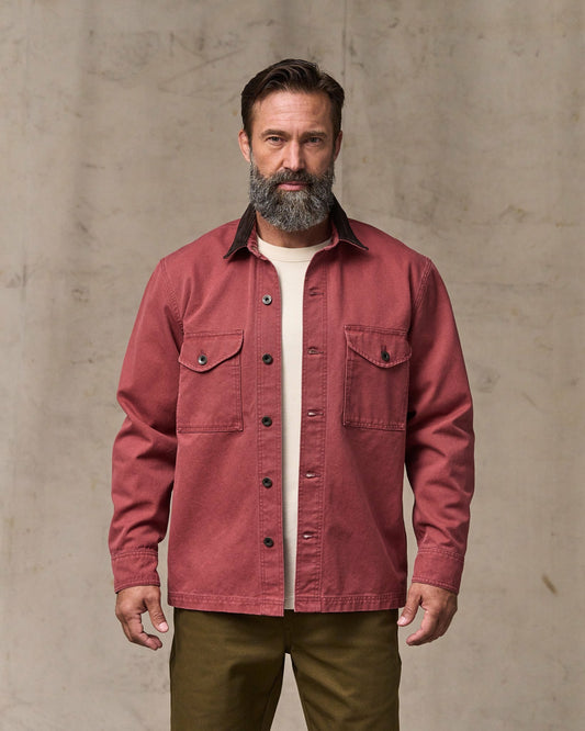 Filson Men Rustic Canvas Jac-shirt - Red Rock