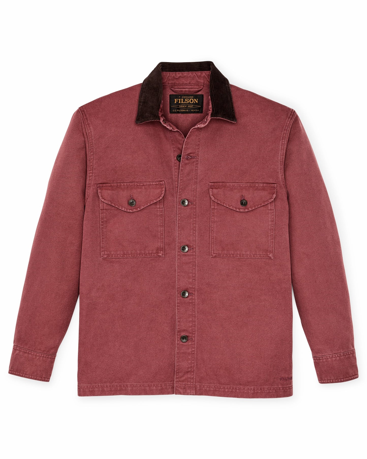 Filson Men Rustic Canvas Jac-shirt - Red Rock
