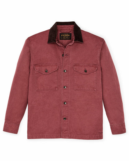 Filson Men Rustic Canvas Jac-shirt - Red Rock