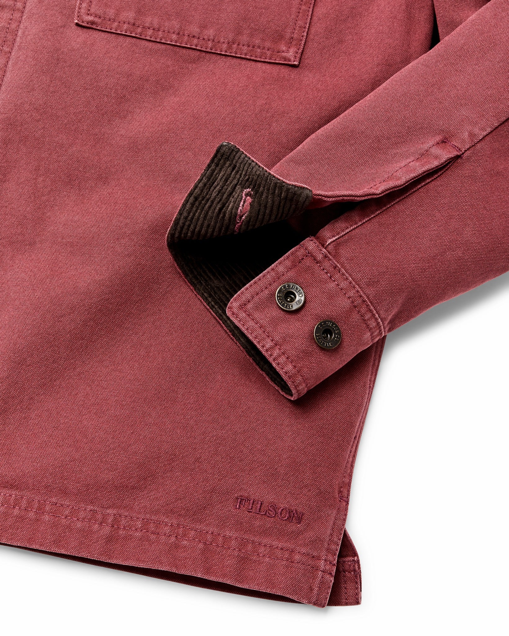 Filson Men Rustic Canvas Jac-shirt - Red Rock