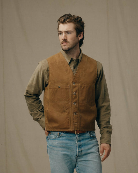 Filson Men Men's Waxed Canvas Vest