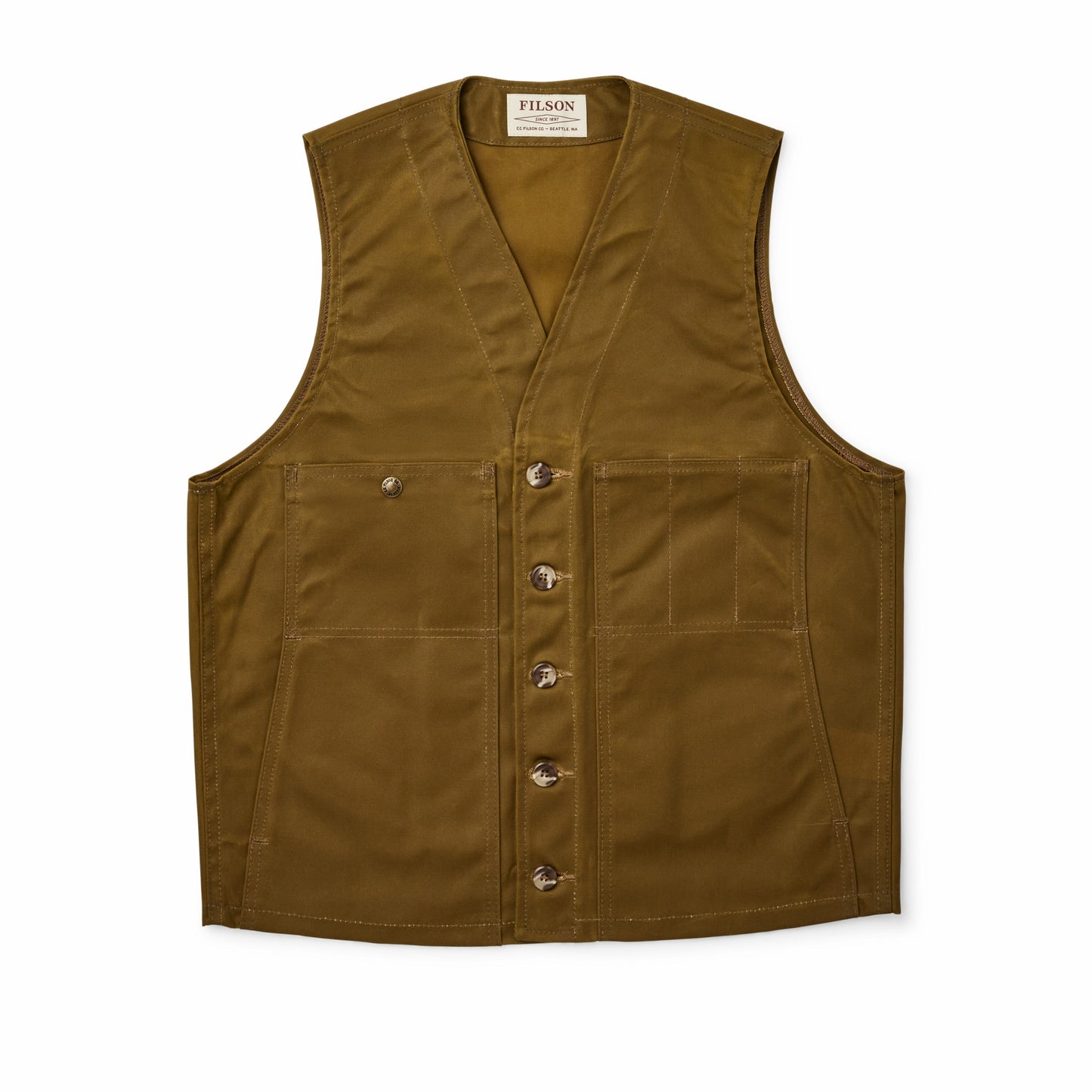 Filson Men Men's Waxed Canvas Vest