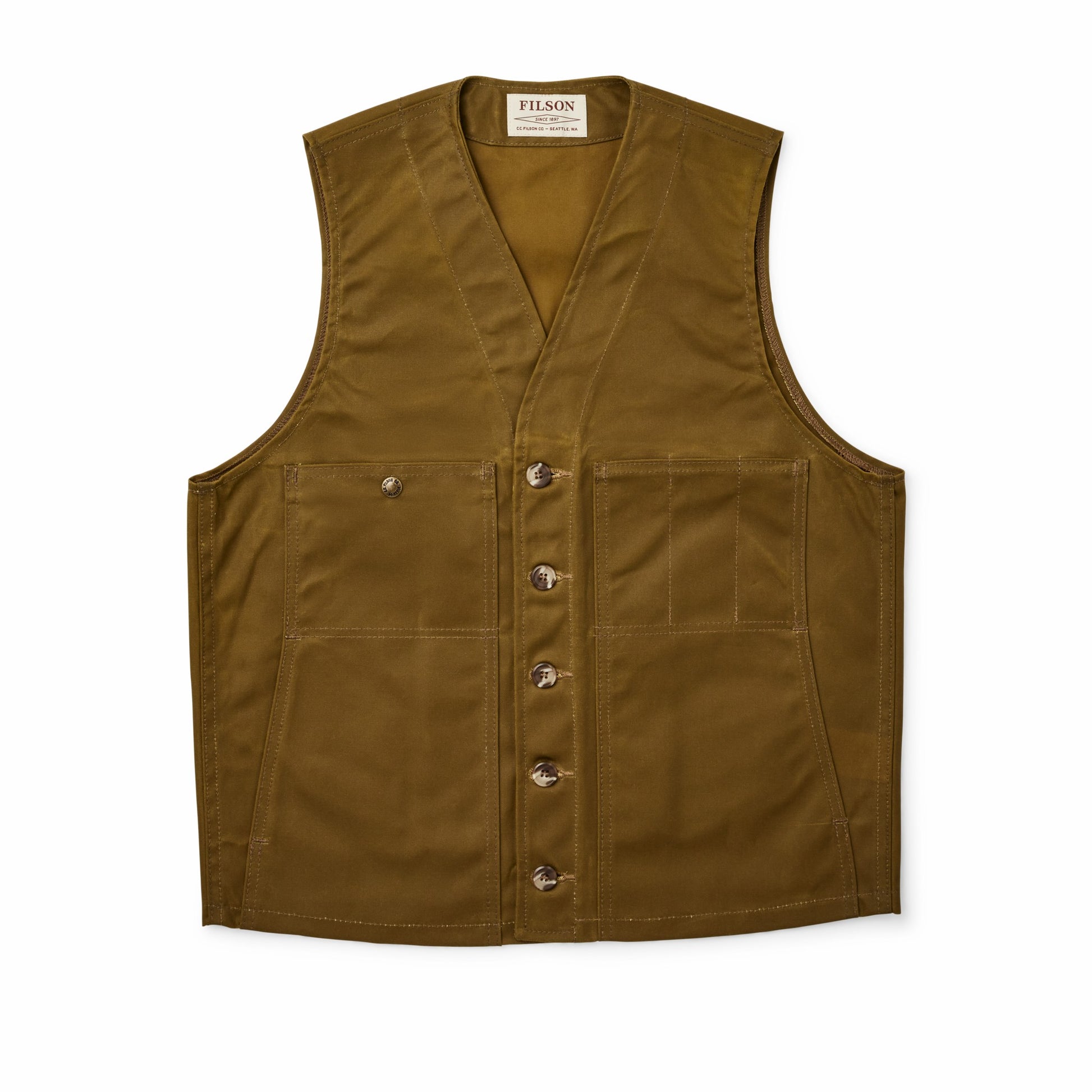 Filson Men Men's Waxed Canvas Vest