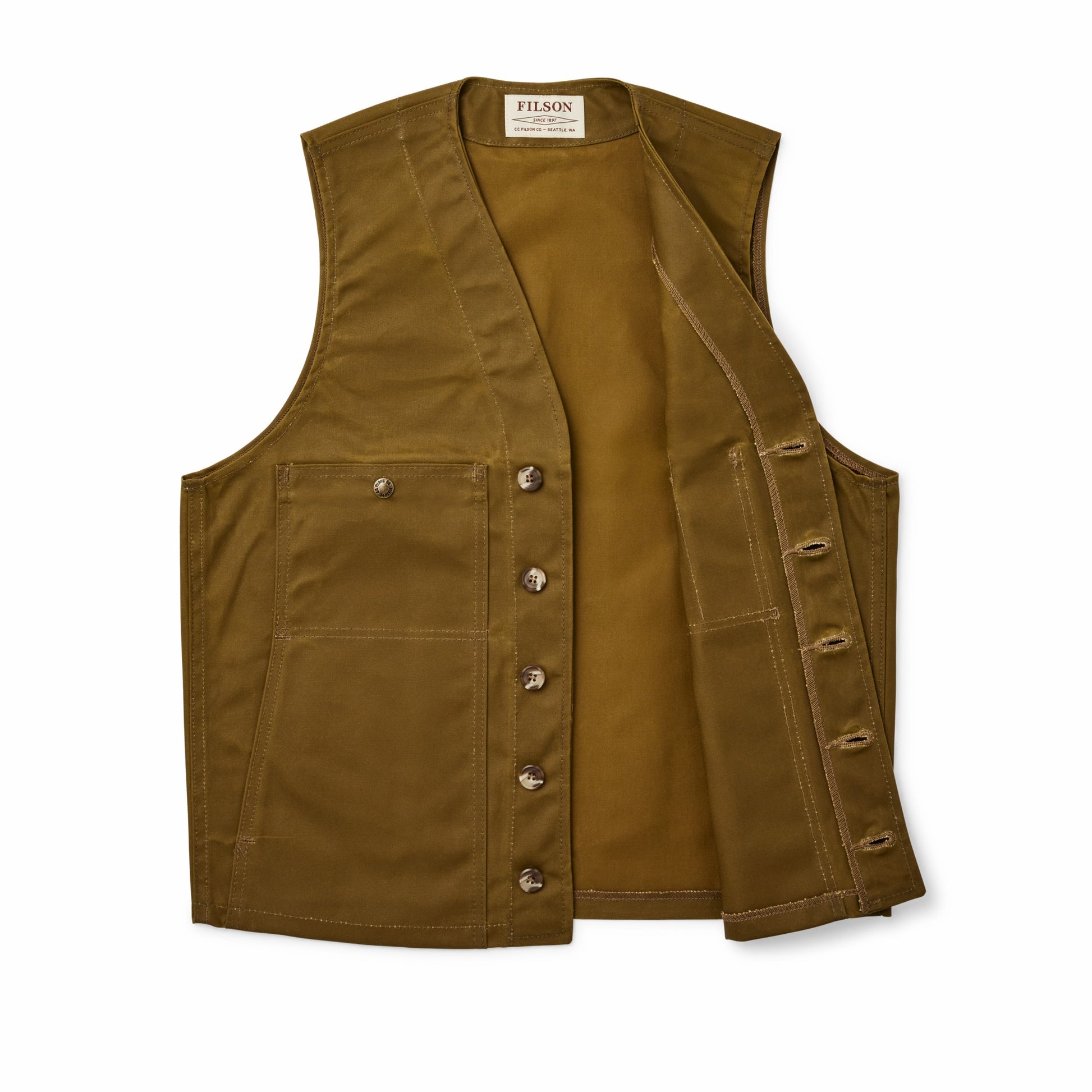 Filson Men Men's Waxed Canvas Vest