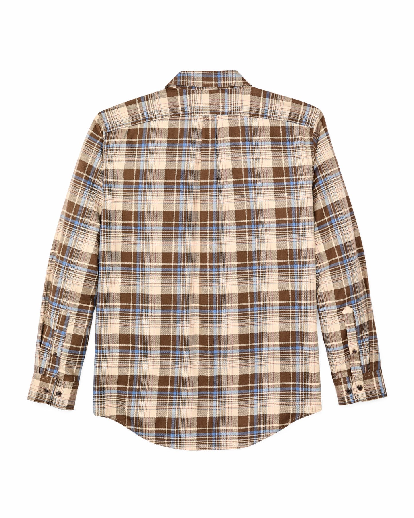 Filson Men Lightweight Alaskan Guide Shirt - Cream / Blue / Multi Plaid