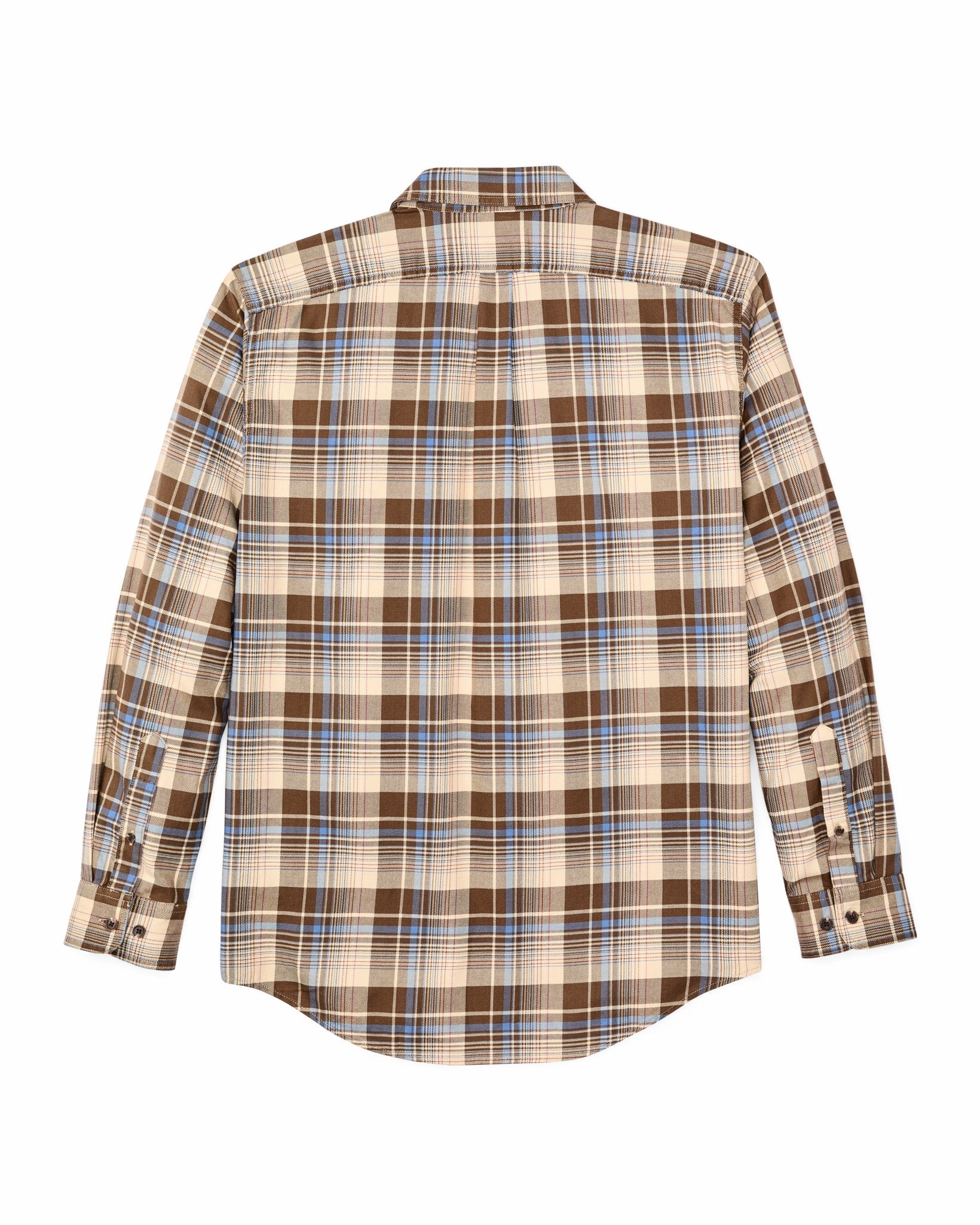 Filson Men Lightweight Alaskan Guide Shirt - Cream / Blue / Multi Plaid
