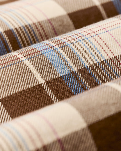 Filson Men Lightweight Alaskan Guide Shirt - Cream / Blue / Multi Plaid