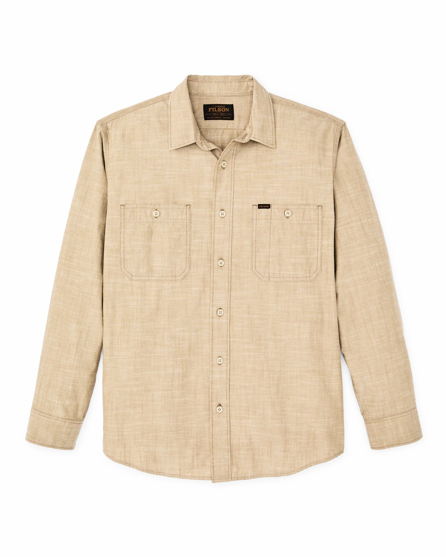 Filson Men Chambray Cpo Shirt - Tan