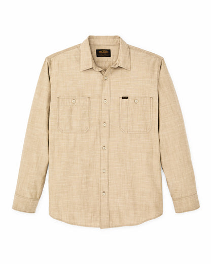 Filson Men Chambray Cpo Shirt - Tan