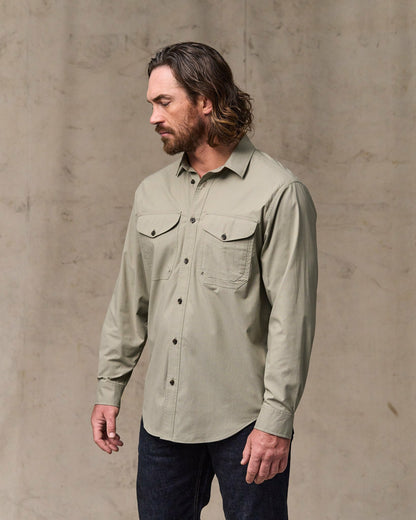 Filson Men Twin Lakes Sport Shirt - Dark Clay