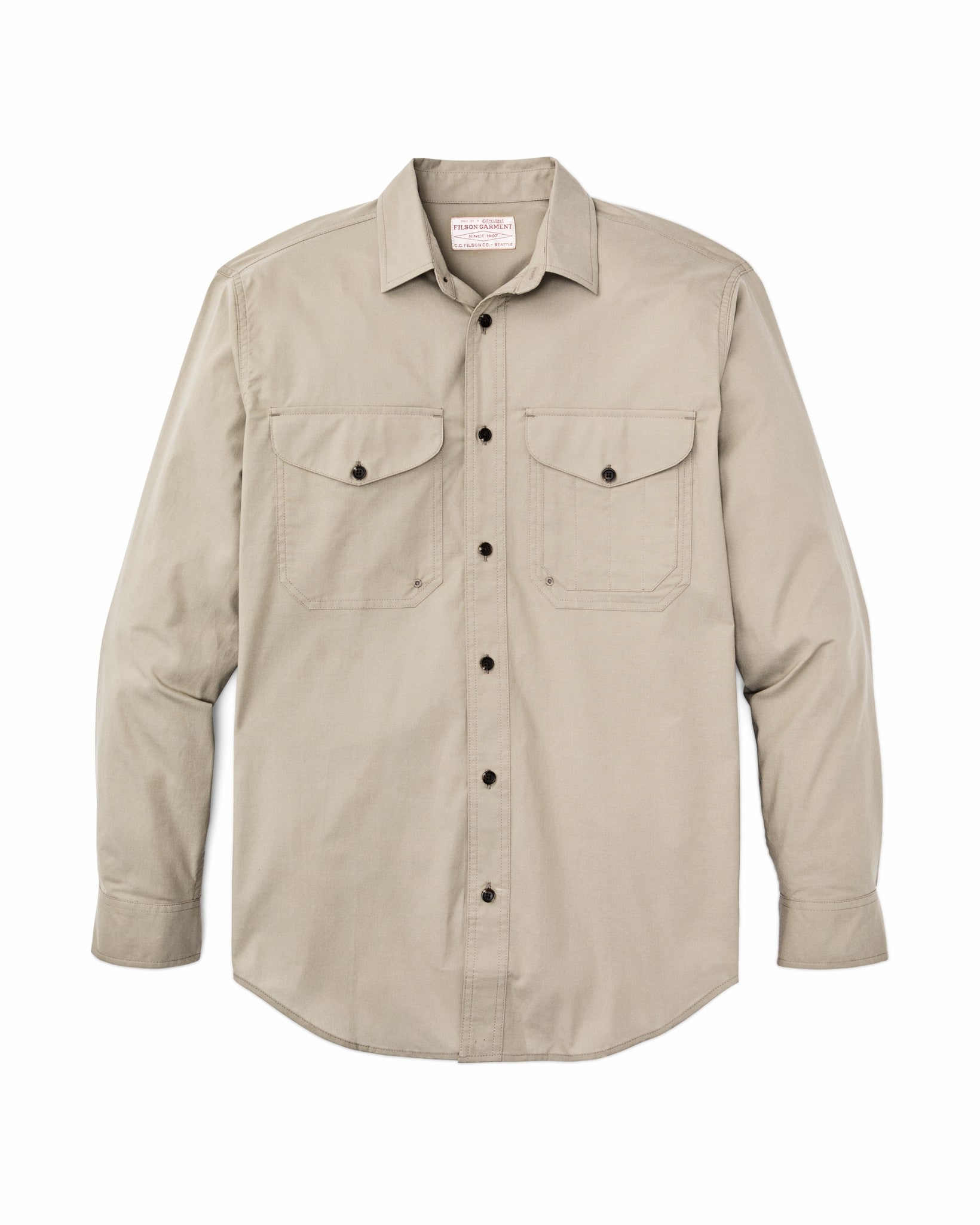 Filson Men Twin Lakes Sport Shirt - Dark Clay