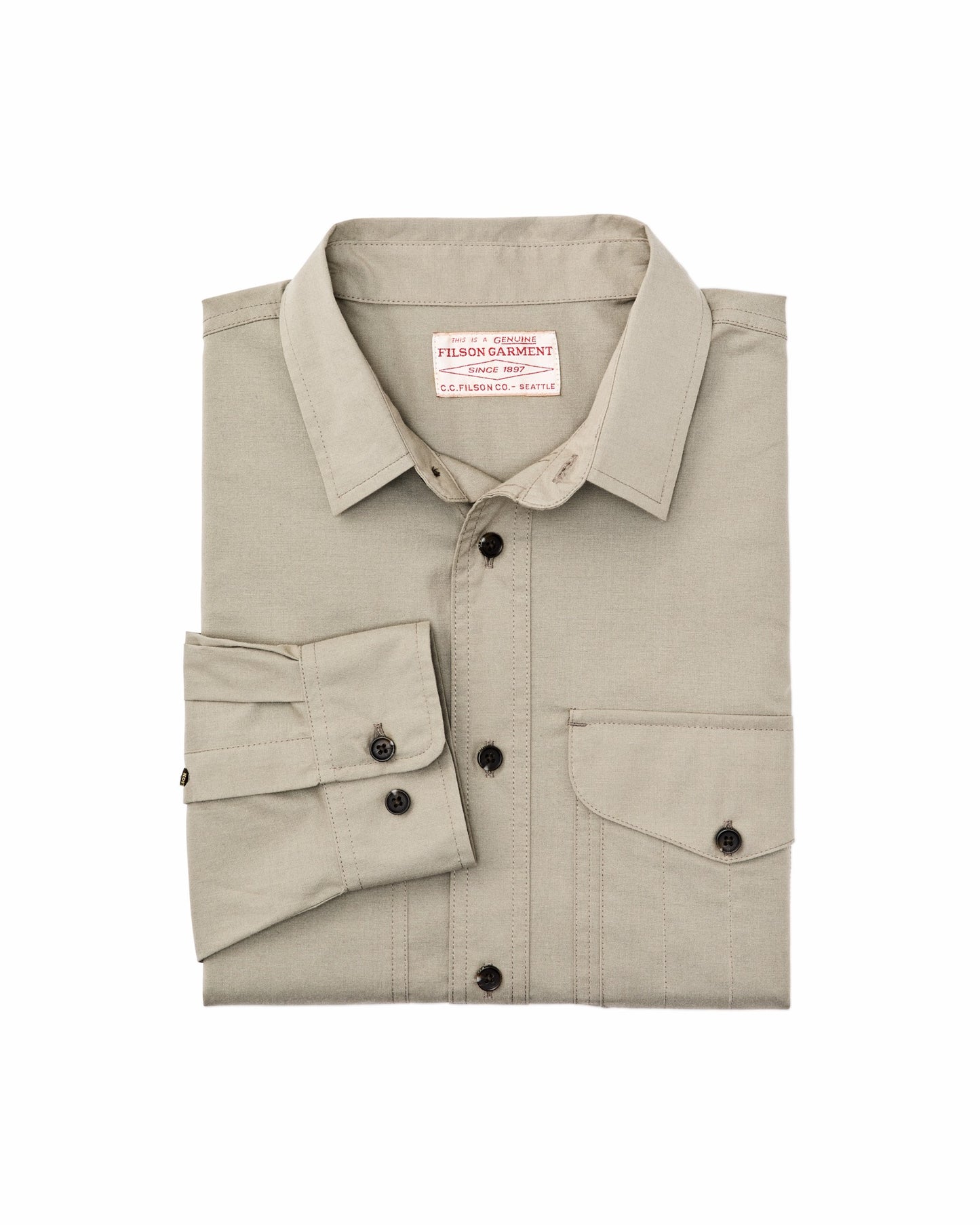 Filson Men Twin Lakes Sport Shirt - Dark Clay