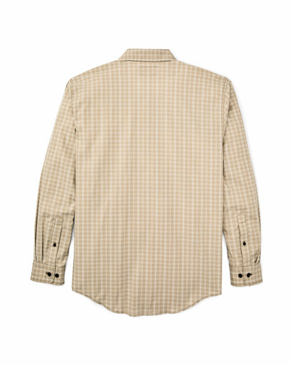 Filson Men Twin Lakes Sport Shirt - Tan / Cream Plaid