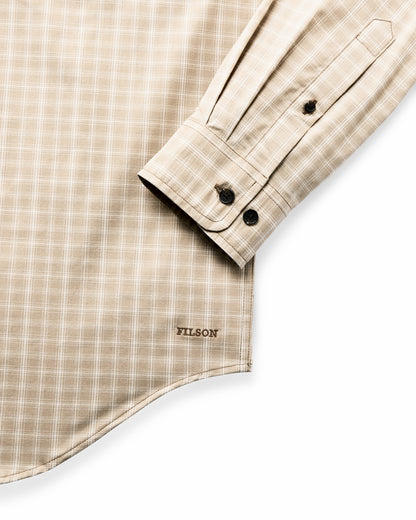 Filson Men Twin Lakes Sport Shirt - Tan / Cream Plaid