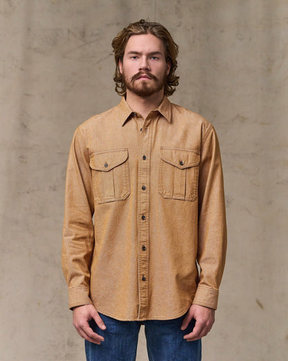 Filson Men Denim Guide Shirt - Harvest Tan