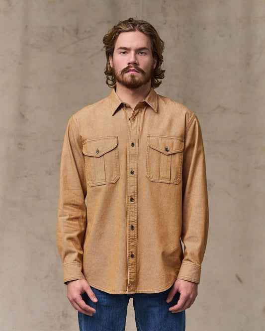 Filson Men Denim Guide Shirt - Harvest Tan
