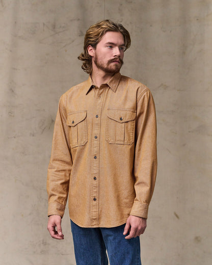 Filson Men Denim Guide Shirt - Harvest Tan
