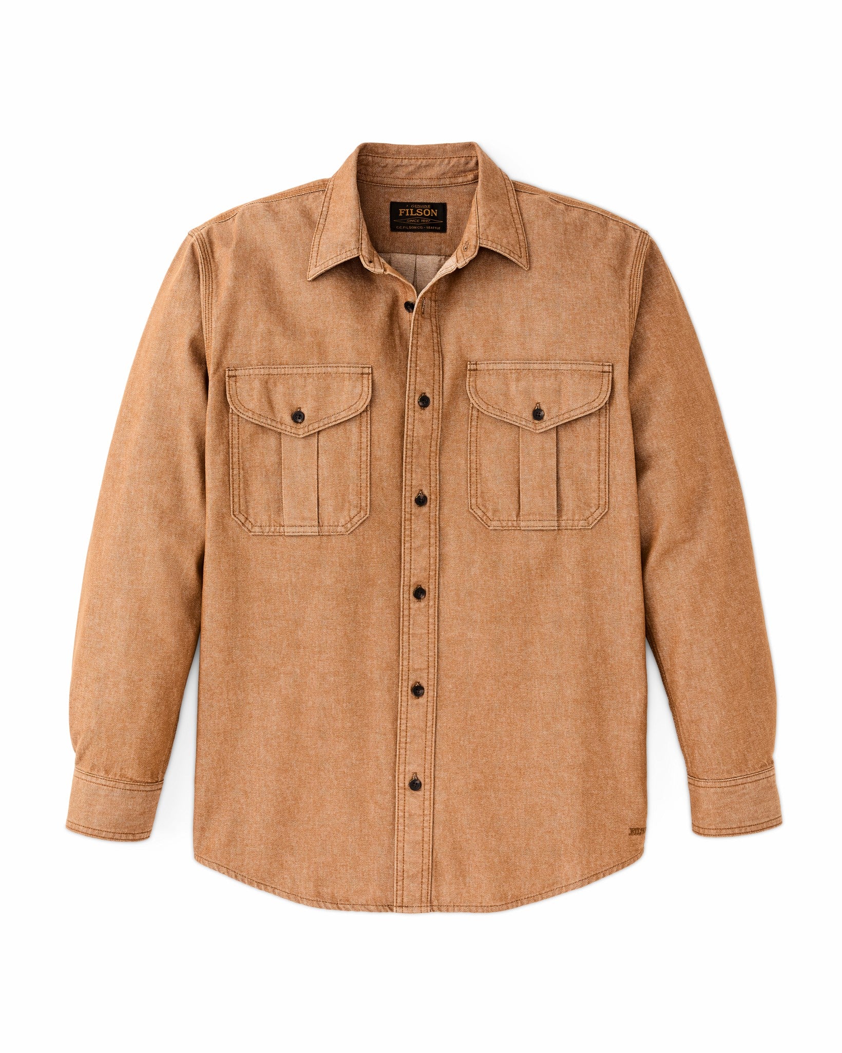 Filson Men Denim Guide Shirt - Harvest Tan