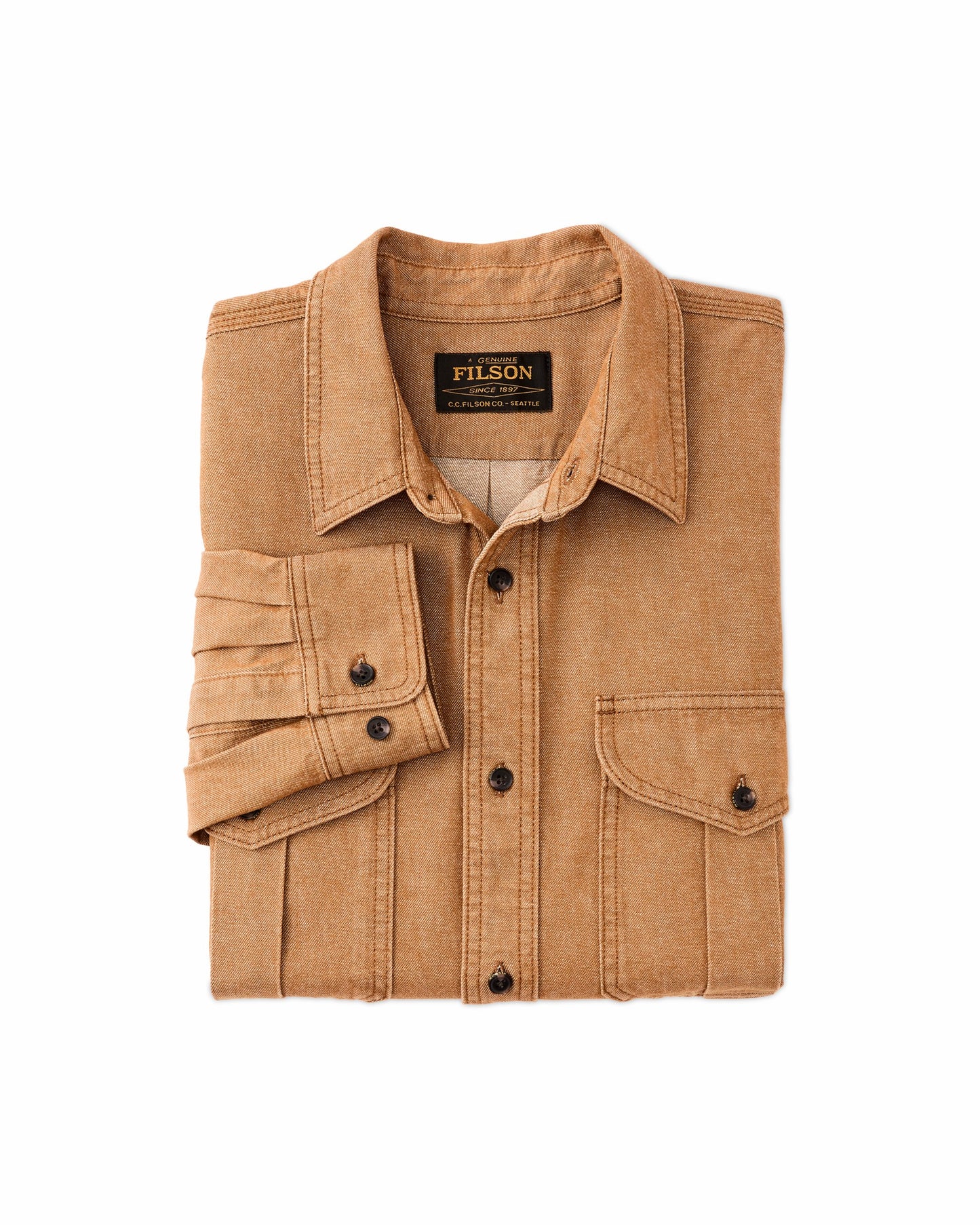 Filson Men Denim Guide Shirt - Harvest Tan