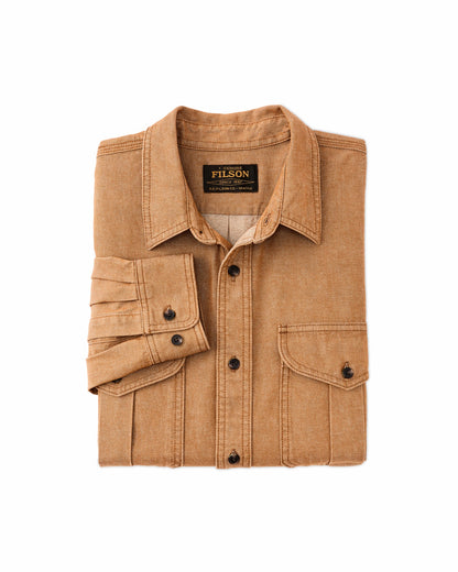 Filson Men Denim Guide Shirt - Harvest Tan