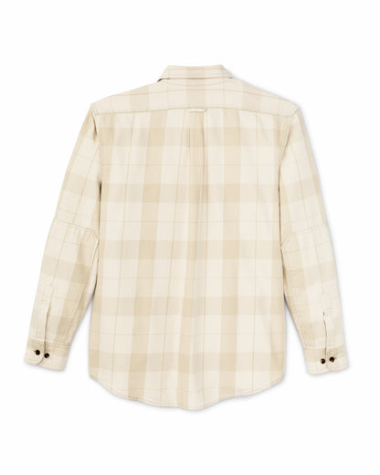 Filson Men Vintage Wash Alaskan Guide Shirt - Sand / Stone Plaid