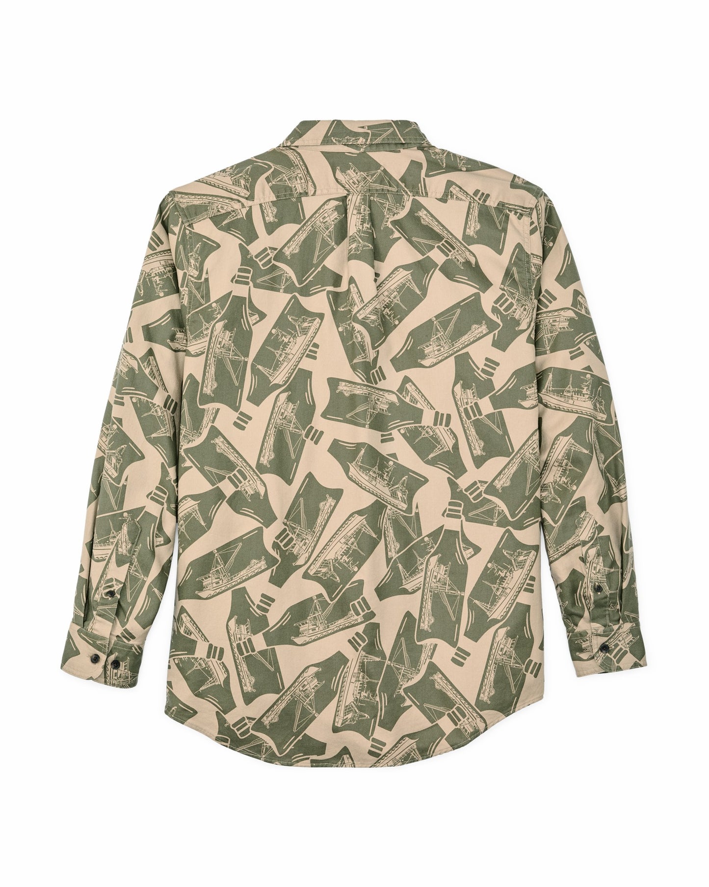 Filson Men Lightweight Alaskan Guide Shirt - Khaki / Print