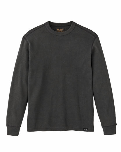 Filson Men Waffle Knit Thermal Crewneck - Faded Black