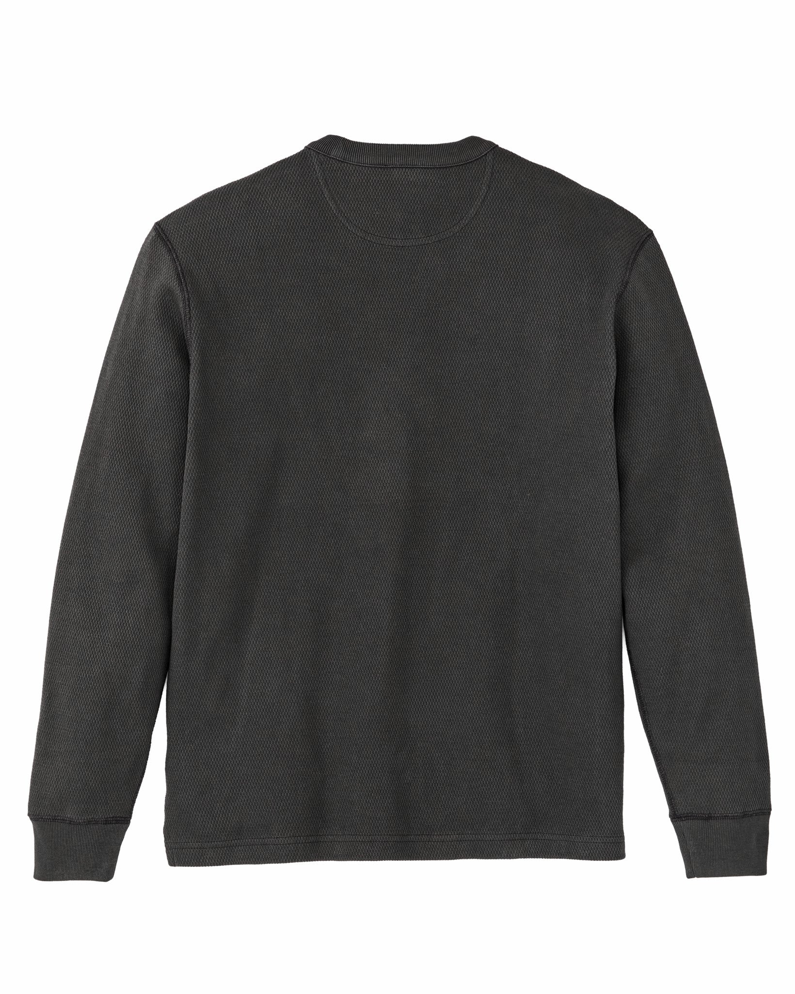 Filson Men Waffle Knit Thermal Crewneck - Faded Black