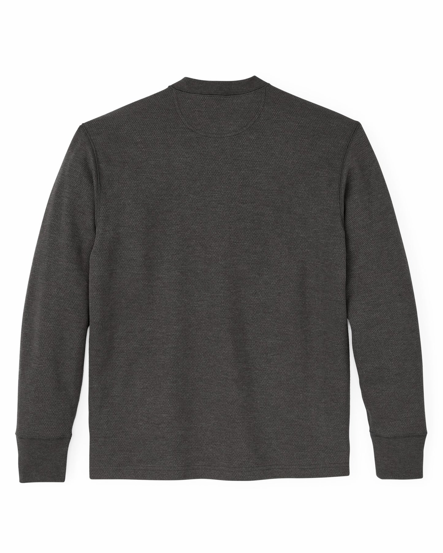 Filson Men Waffle Knit Henley - Charcoal
