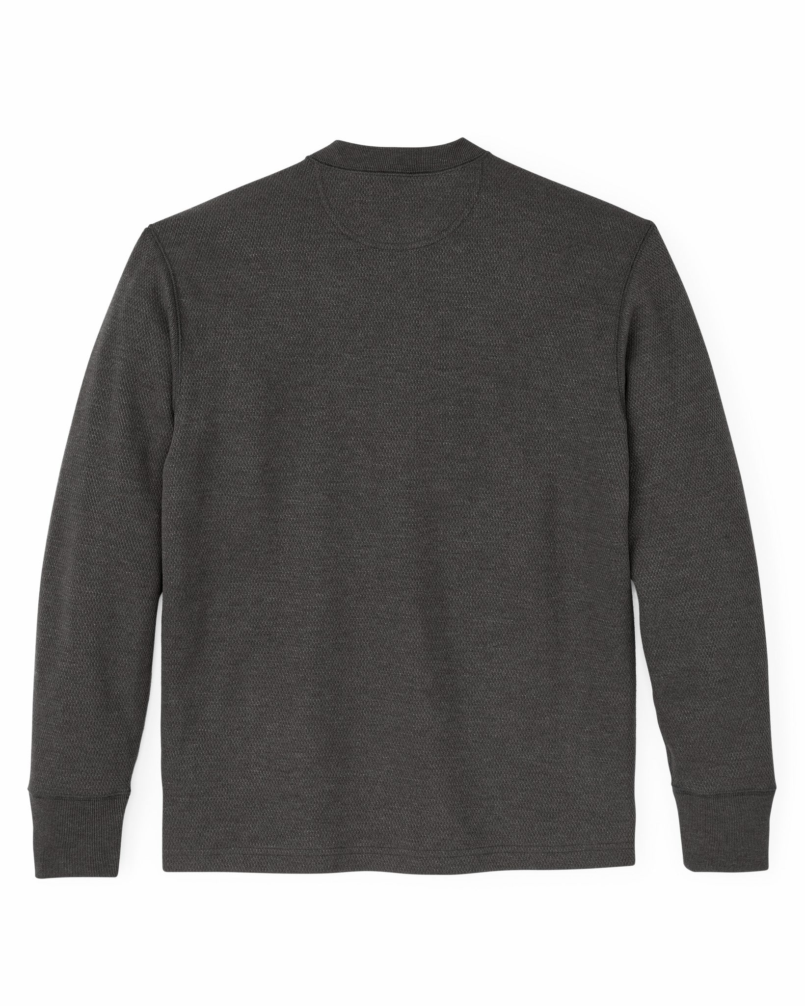 Filson Men Waffle Knit Henley - Charcoal