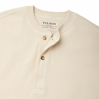 Filson Men Men's 100% Cotton Waffle Knit Henley