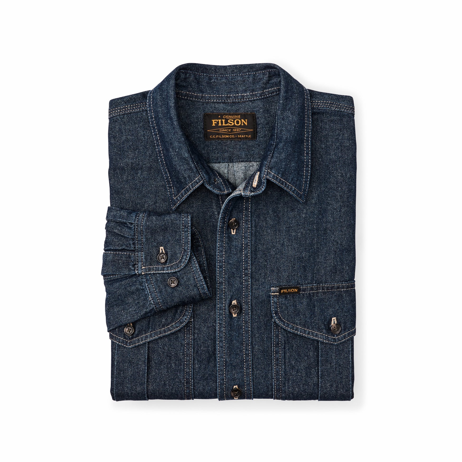 Filson Men Denim Guide Shirt