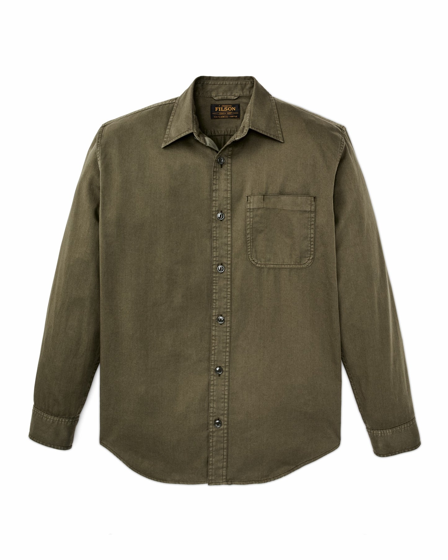 Filson Men 4.5-oz. Twill Shirt - Military Olive