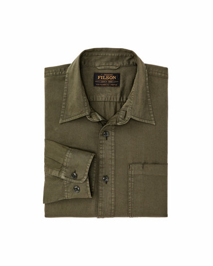 Filson Men 4.5-oz. Twill Shirt - Military Olive