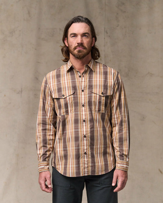 Filson Men Filson's Washed Feather Cloth Shirt - Brown Multi Plaid