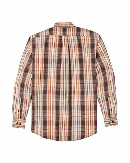 Filson Men Filson's Washed Feather Cloth Shirt - Brown Multi Plaid