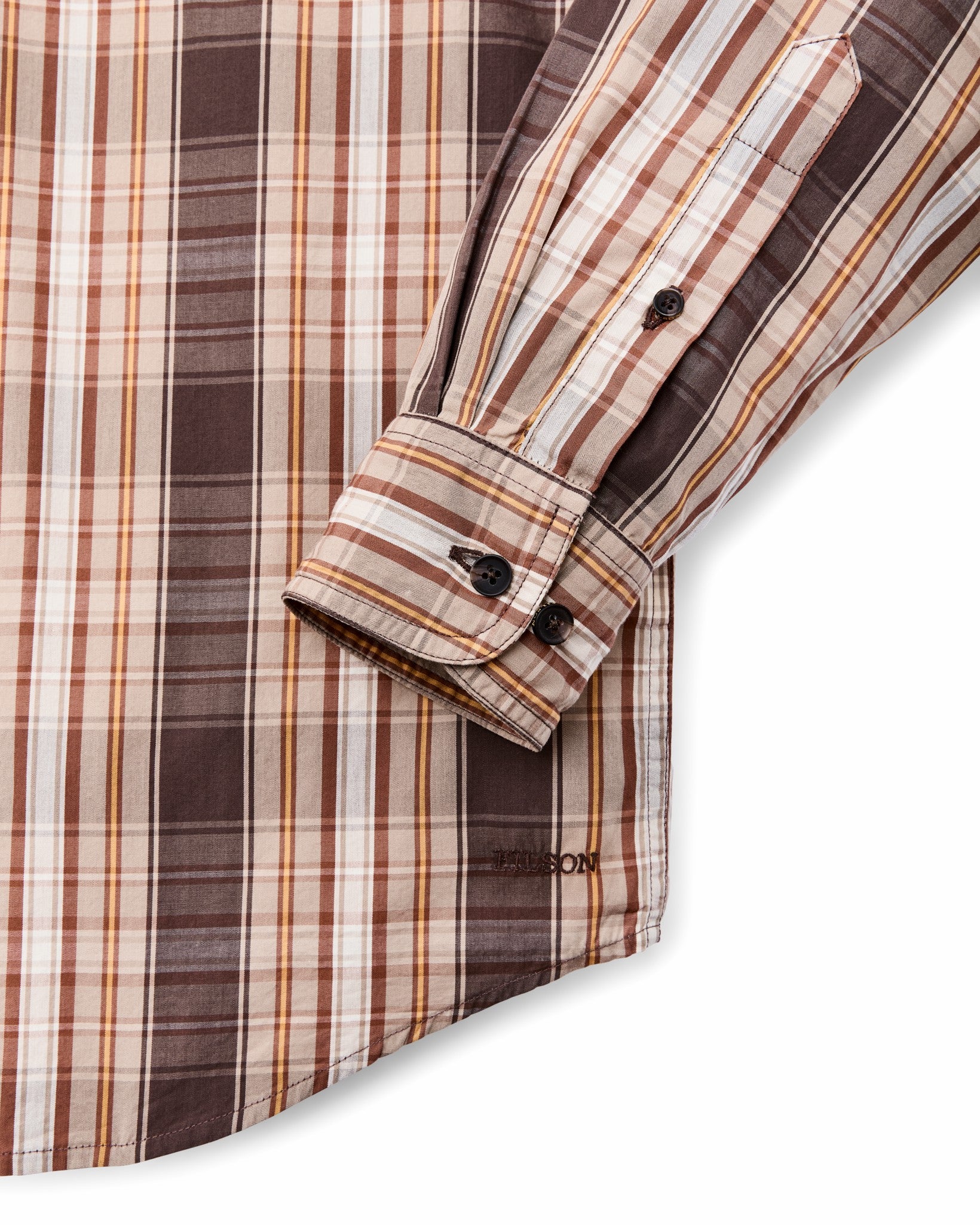 Filson Men Filson's Washed Feather Cloth Shirt - Brown Multi Plaid
