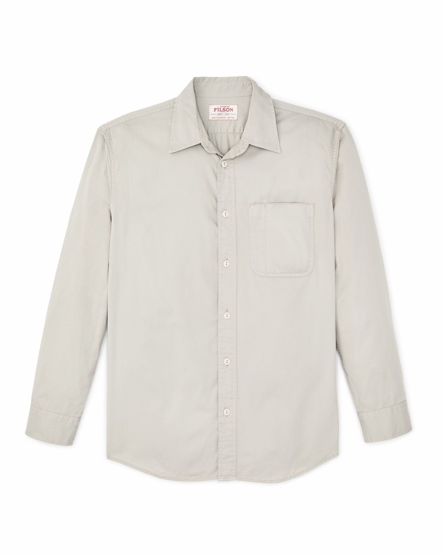 Filson Men 4.5-oz. Twill Shirt - Gray Sky