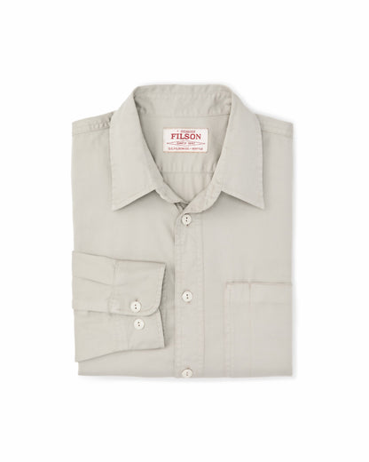 Filson Men 4.5-oz. Twill Shirt - Gray Sky