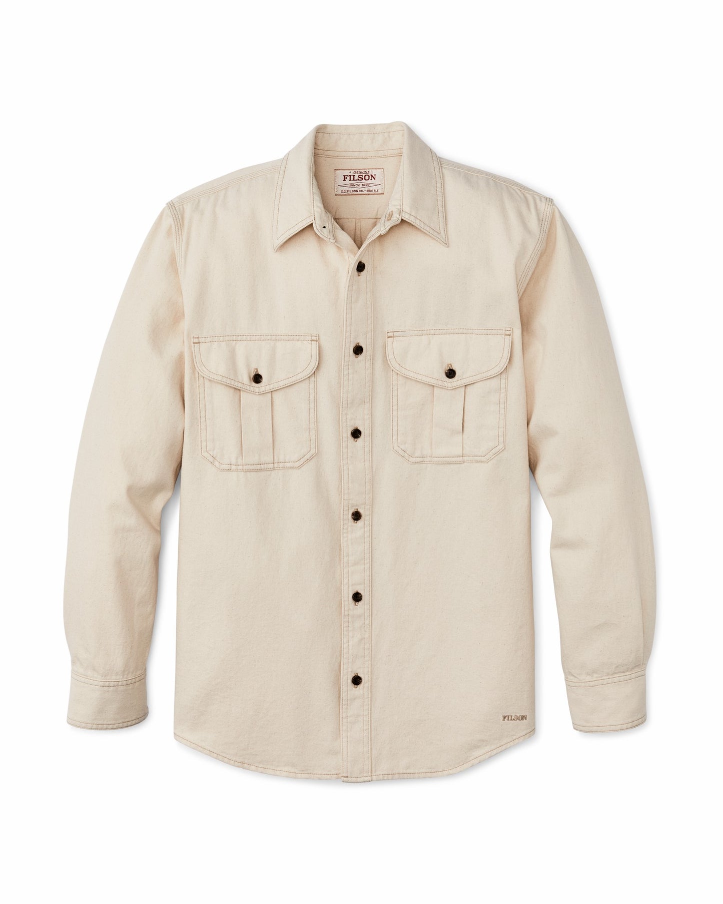 Filson Men Natural Twill Guide Shirt