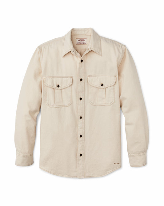 Filson Men Natural Twill Guide Shirt