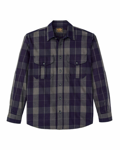 Filson Men Vintage Wash Alaskan Guide Shirt - Indigo / Faded Black