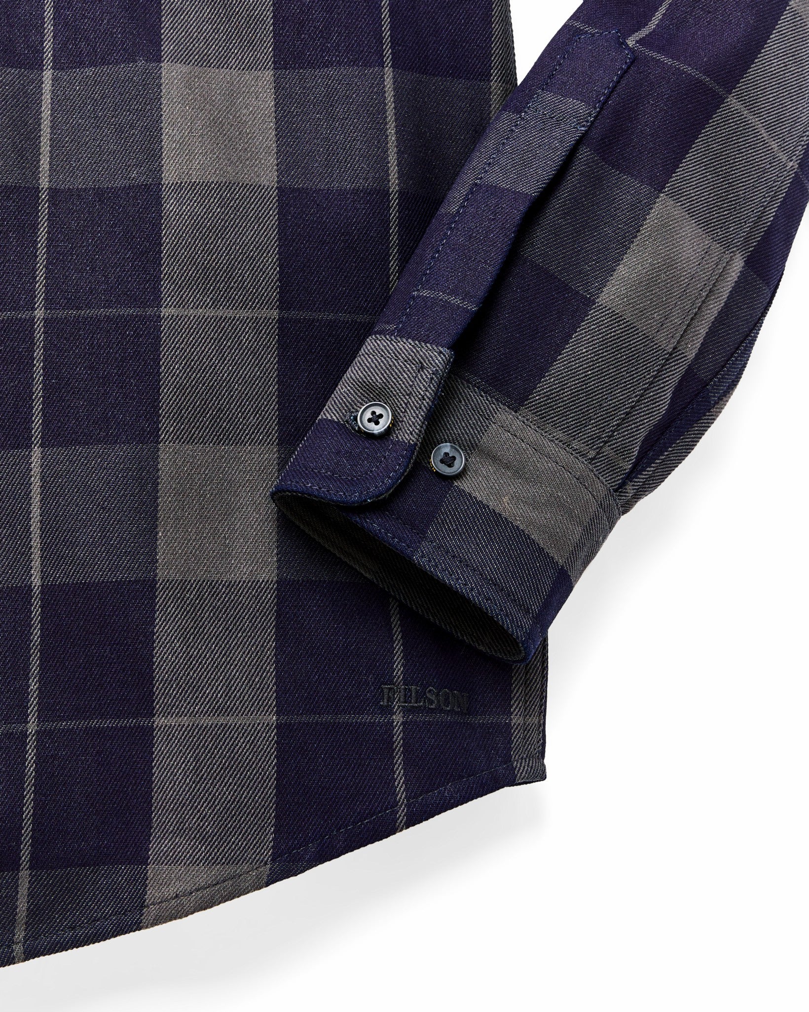 Filson Men Vintage Wash Alaskan Guide Shirt - Indigo / Faded Black