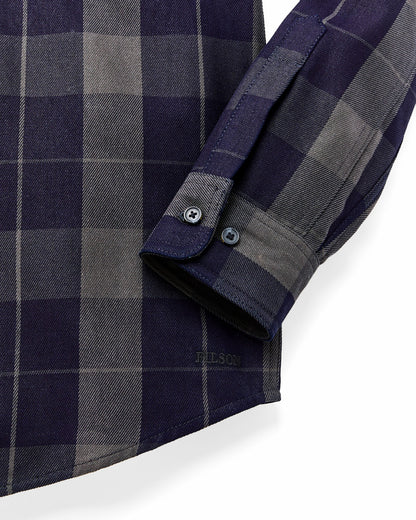 Filson Men Vintage Wash Alaskan Guide Shirt - Indigo / Faded Black